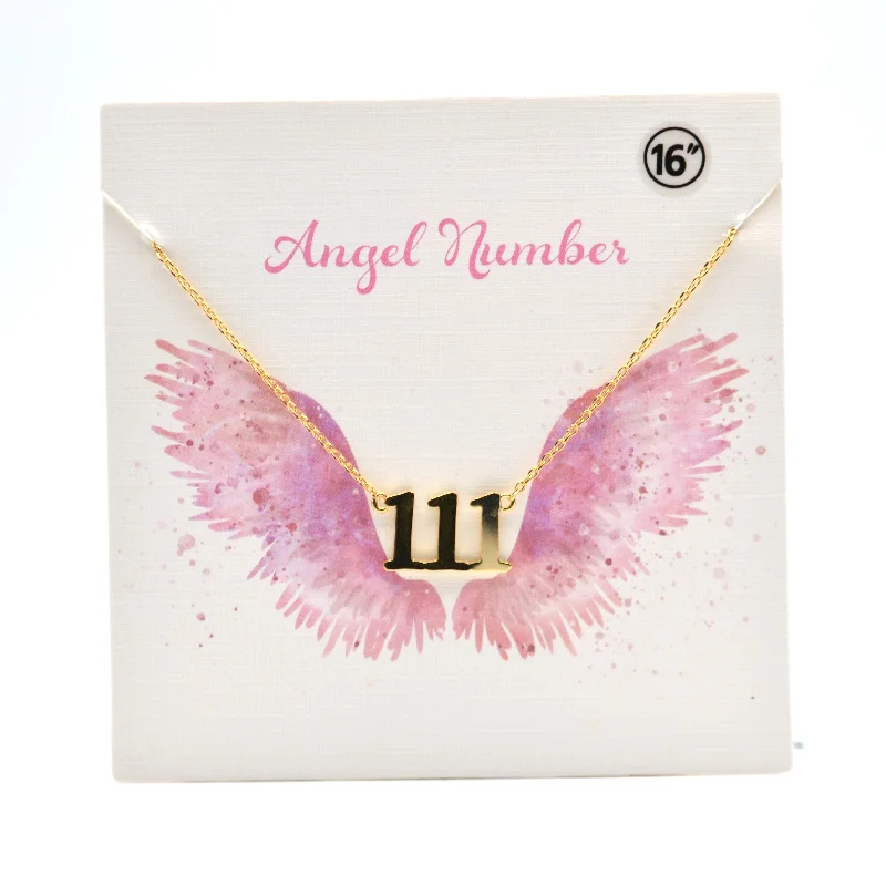 Luxury Pearl Necklace for Evening Wear-Angel Number Necklace