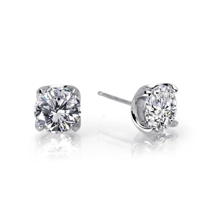 Beaded Earrings for Women-5 CTW Solitaire Stud Earrings