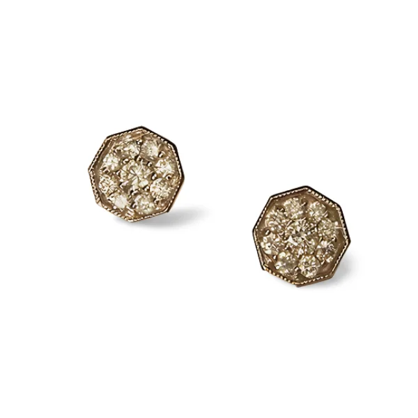 Luxury Gold Earrings for Anniversary-Stunning Estate 14K White Gold 1 Carat Diamond Stud Earrings