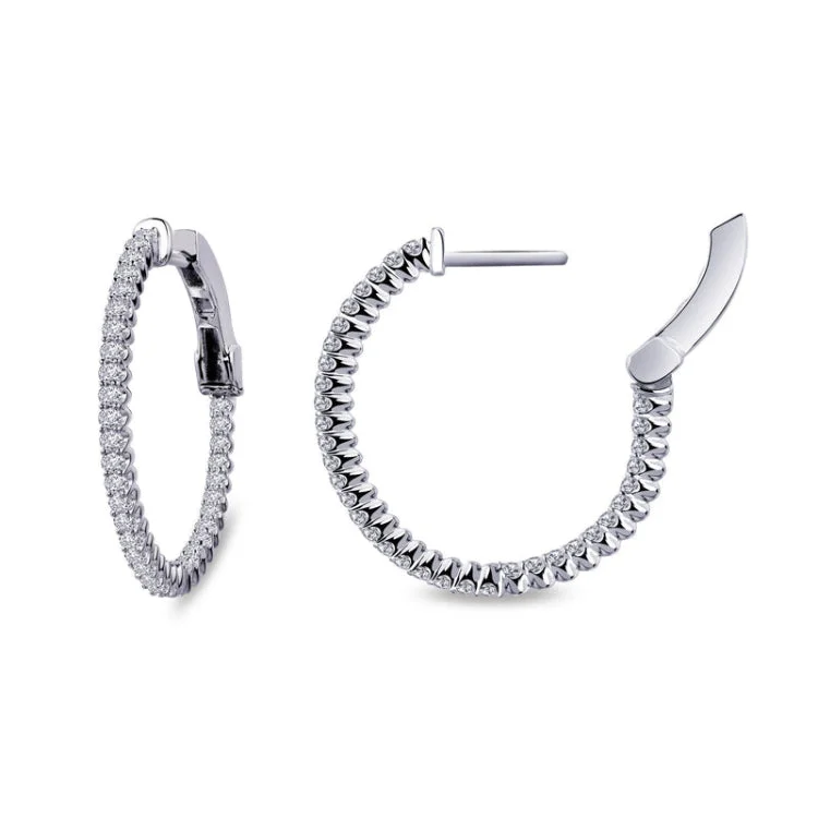 Trendy Stud Earrings for Young Women-25 mm Hoop Earrings