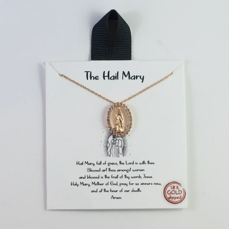 Handcrafted Gemstone Necklace for Gifts-The Hail Mary Necklace