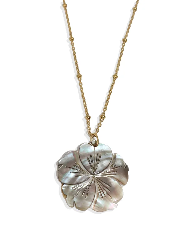 Classic Silver Necklace for Everyday Wear-Naia Mini Shell Necklace