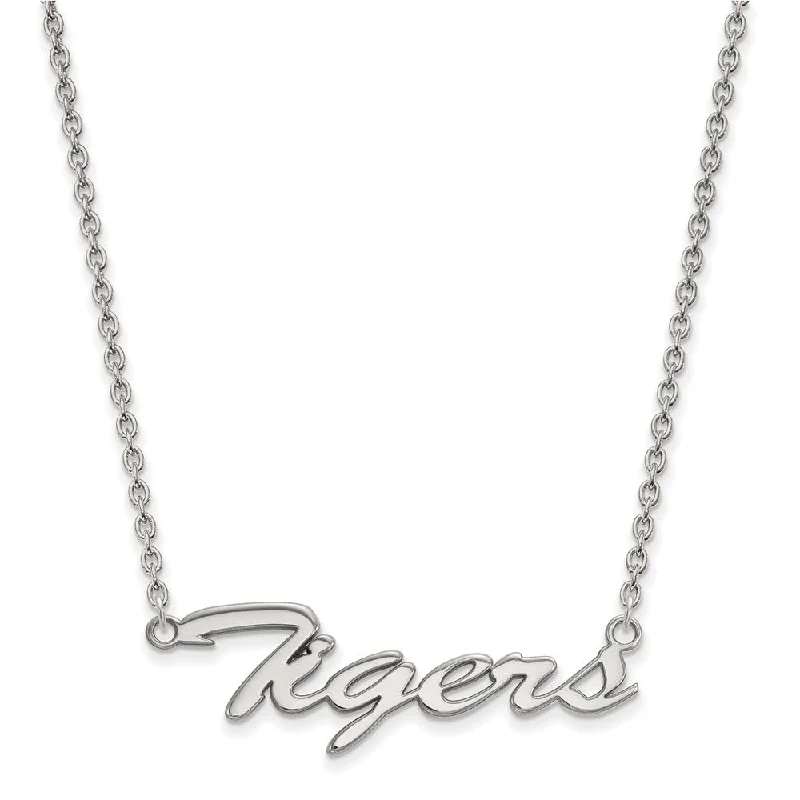 Rose Gold Chain Necklace for Style-Sterling Silver Louisiana State Med Pendant Necklace