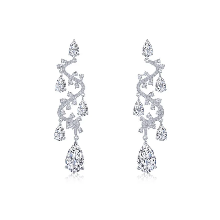 Chic Gemstone Earrings-Exquisite Chandelier Earrings