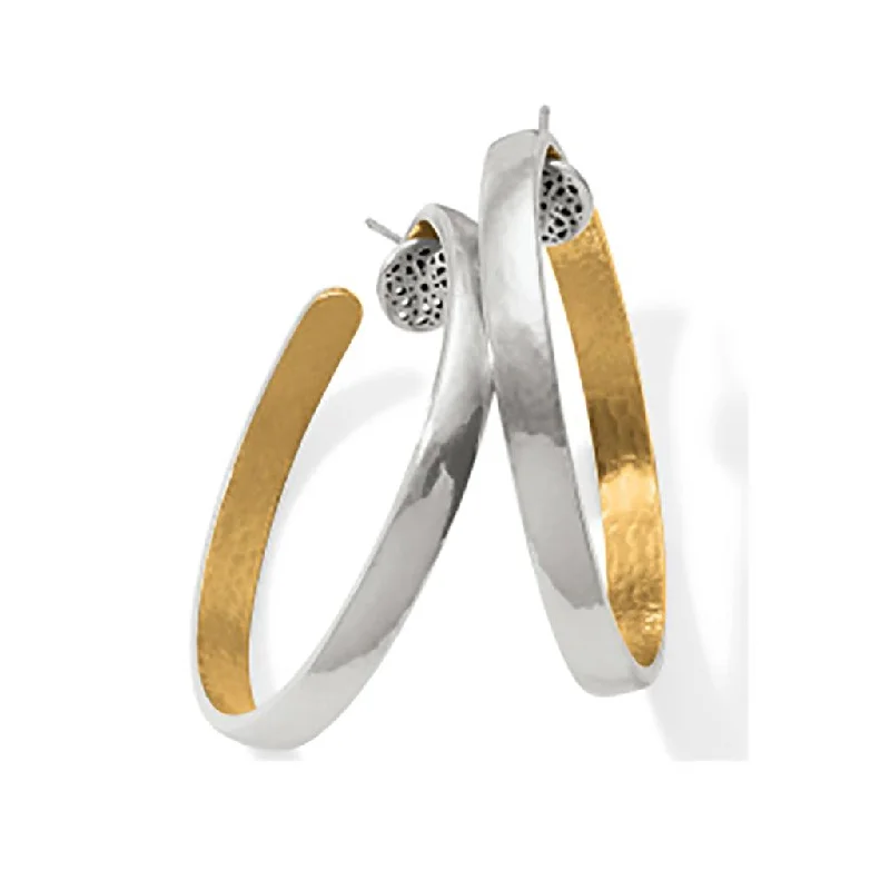 Unique Earrings for Special Occasions-Brighton : Ferrara Entrata Medium Hoop Earrings