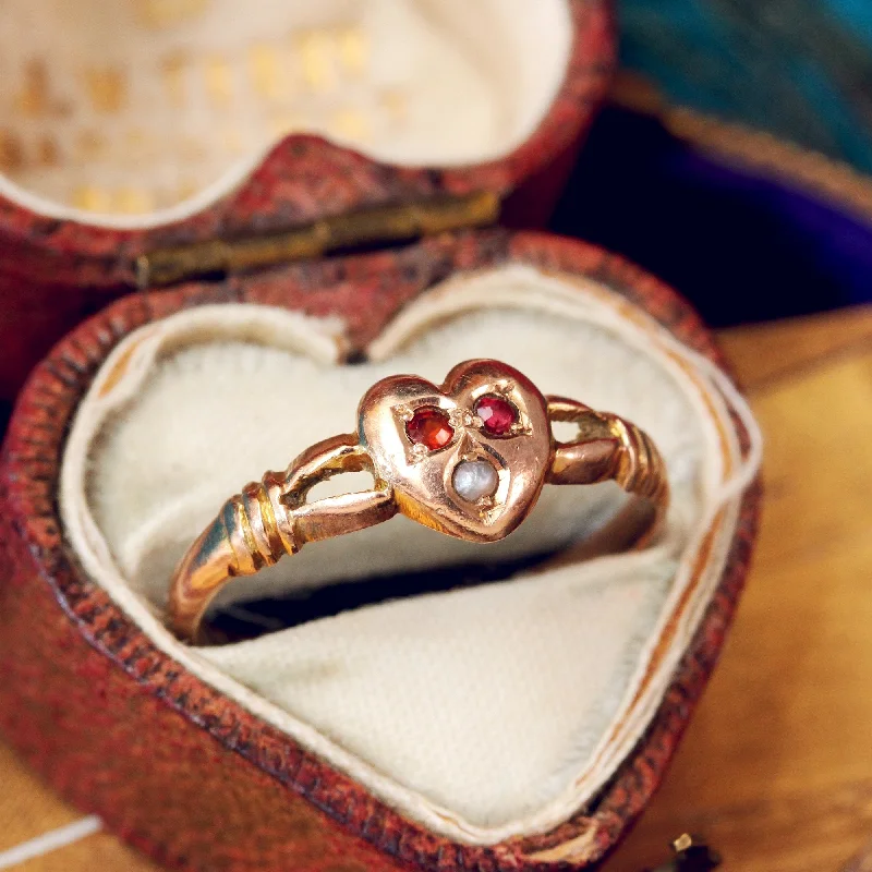 Classic Solitaire Ring for Engagement-Enchanting Date 1896 Sweetheart Ring