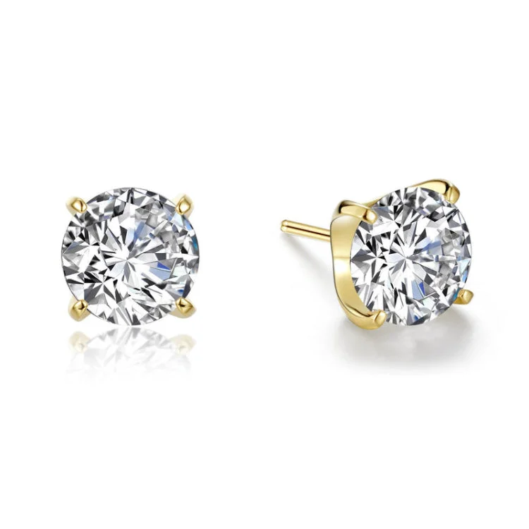 Chunky Earrings for Fashion-5 CTW Solitaire Stud Earrings