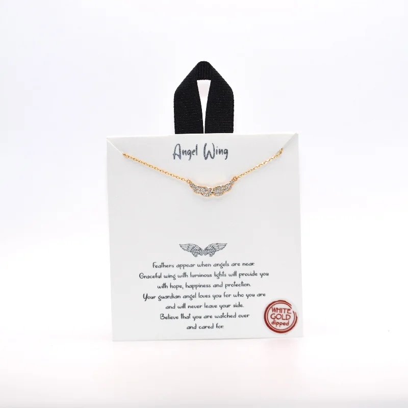 Layered Necklace for Fashion-Saint Necklace (Angel Wing)