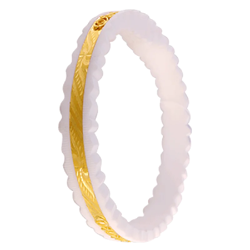 Gold Bangles for Women-22KT Yellow Gold Sankha Bangle For Women